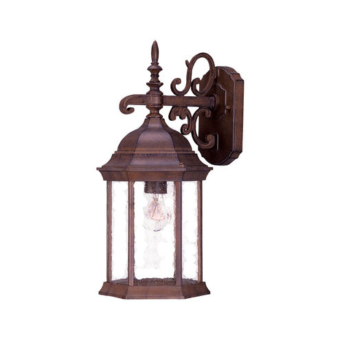 Madison 1 Light 17 inch Burled Walnut Exterior Wall Mount