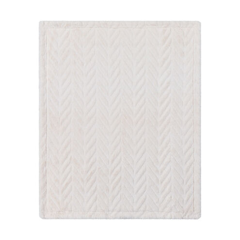 Lapin 60 X 50 inch Cream Throws, Rectangle