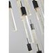 Canada 15 Light 23.6 inch Black Chandelier Ceiling Light in Black and Gold