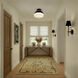 Gidget 2 Light 15 inch Matte Black and Vibrant Gold Flush Ceiling Light