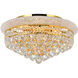 Empire 8 Light 20 inch Gold Flush Mount Ceiling Light