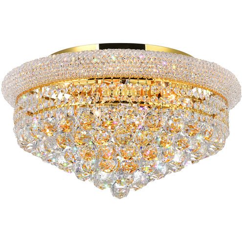 Empire 8 Light 20 inch Gold Flush Mount Ceiling Light