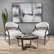 Dewitt Gray and Black Upholstered Side Chair