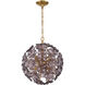 Esme 6 Light 18.25 inch Aged Brass Chandelier Ceiling Light
