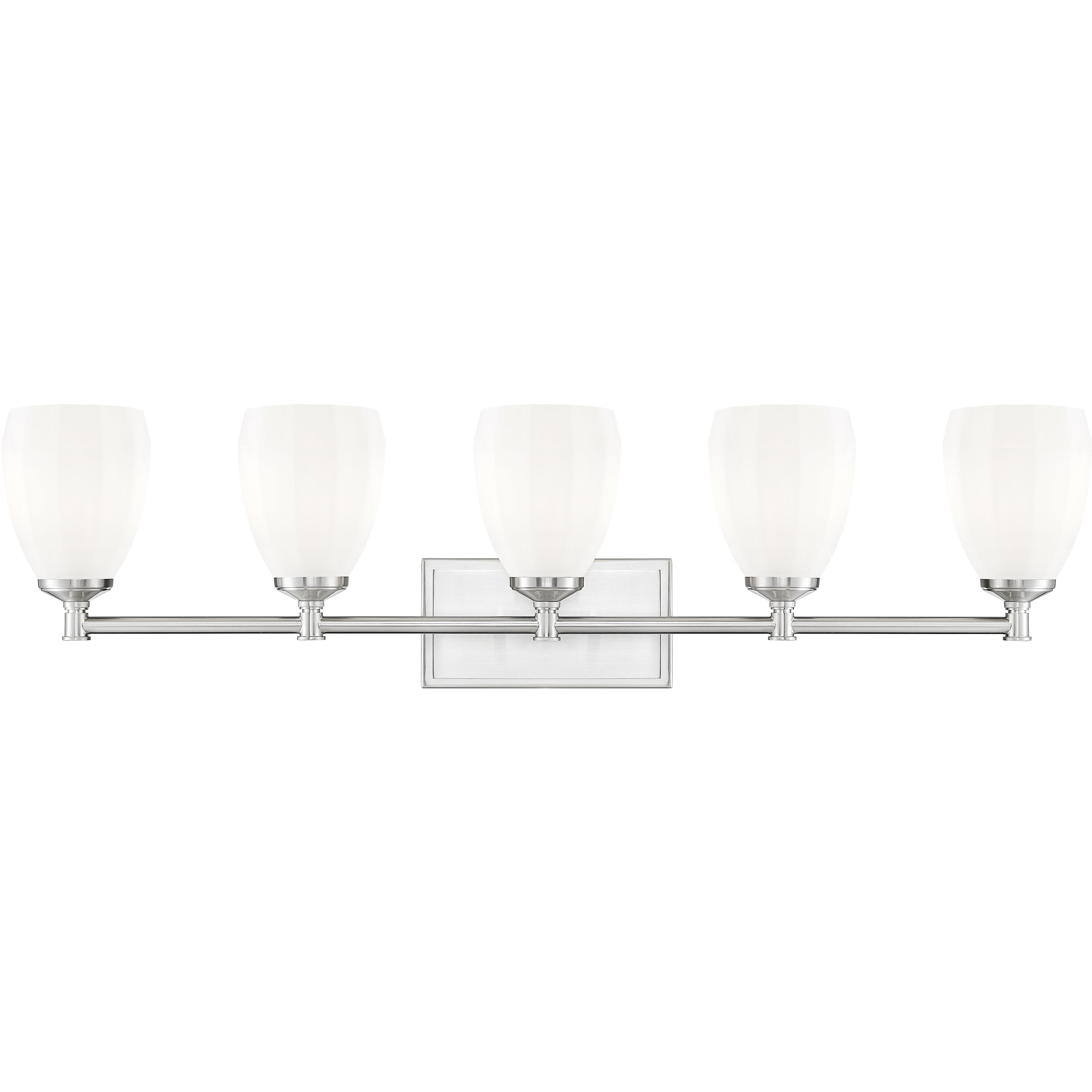 Oren 5 Light 38 inch Brushed Nickel Bath Vanity Light Wall Light