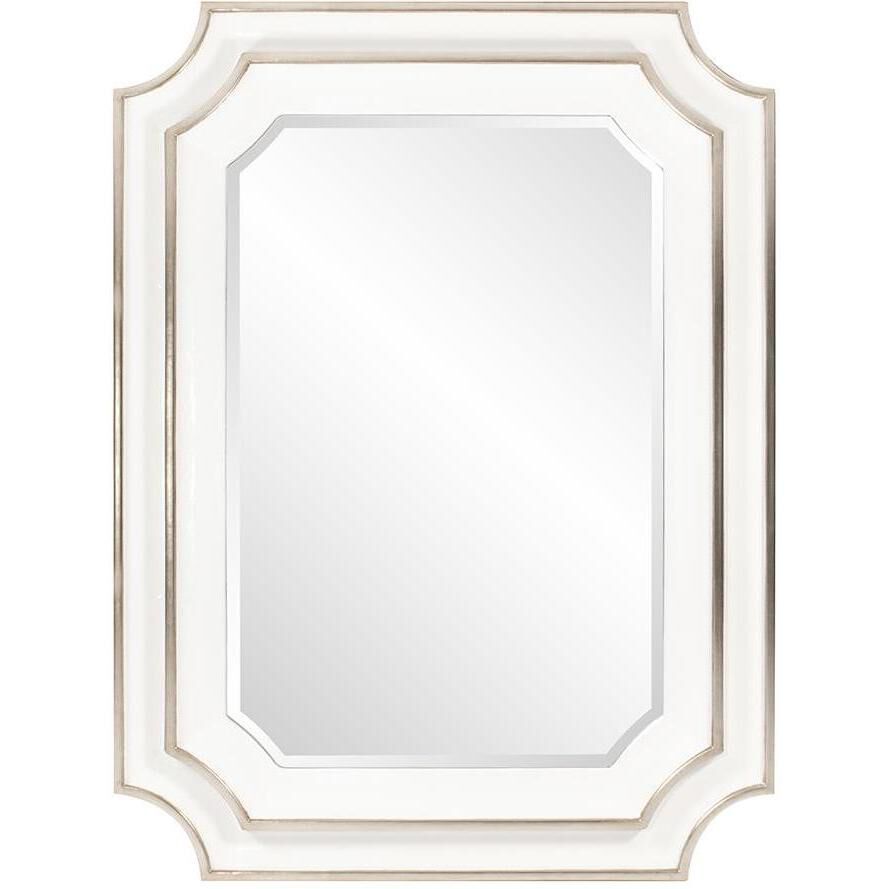 Dante 48 X 36 inch White Wall Mirror