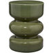 Saguaro 18.5 inch Reactive Green Glaze Garden Stool