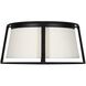 Drew & Jonathan Cortes 2 Light 13.5 inch Midnight Black Flush Mount Ceiling Light, Medium