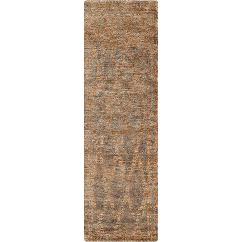 Scarborough 96 X 30 inch Black, Camel Rug