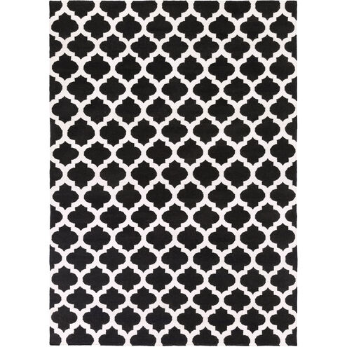 Frontier 132 X 96 inch Black, Ivory Rug