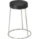 Henry 24 inch Matte Charcoal and Pewter Counter Stool