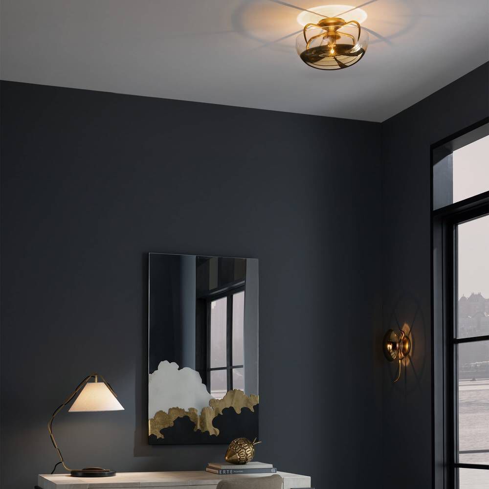 Corona Gold Ombre Flush Mount Ceiling Light