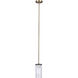 Jenner 1 Light 4.75 inch Matte Black and Gold Pendant Ceiling Light