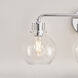 Sean Lavin Clara 3 Light 24 inch Chrome Vanity Light Wall Light