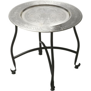 Moroccan Metal 16 X 16 inch Metalworks Serving Table