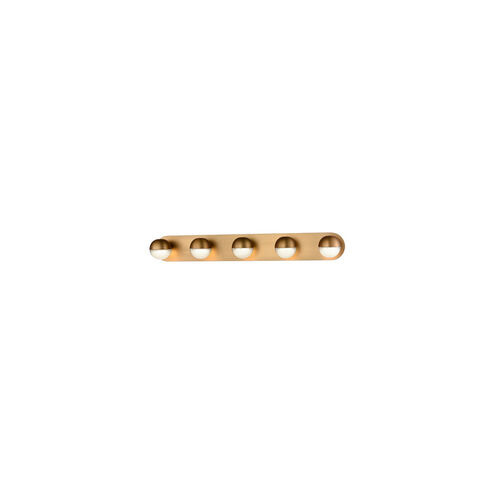 Pluto LED 37 inch Brass Vanity Light Wall Light in Vintage Brass