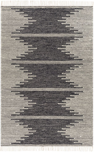 Bedouin 60 X 36 inch Black Rug in 3 x 5, Rectangle