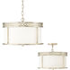 Isabella 4 Light 15.25 inch Winter Gold Semi-Flush Mount Ceiling Light, Convertible Dual Mount