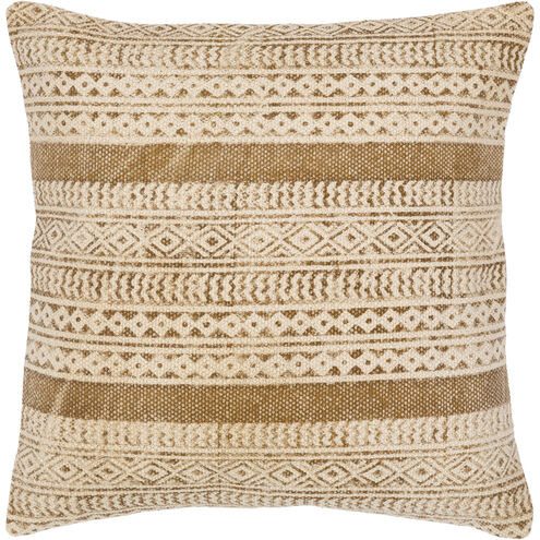 Janya 20 inch Light Beige Pillow Kit in 20 x 20, Square
