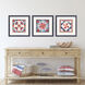 Simple American Red and White and Blue Framed Art, Propac