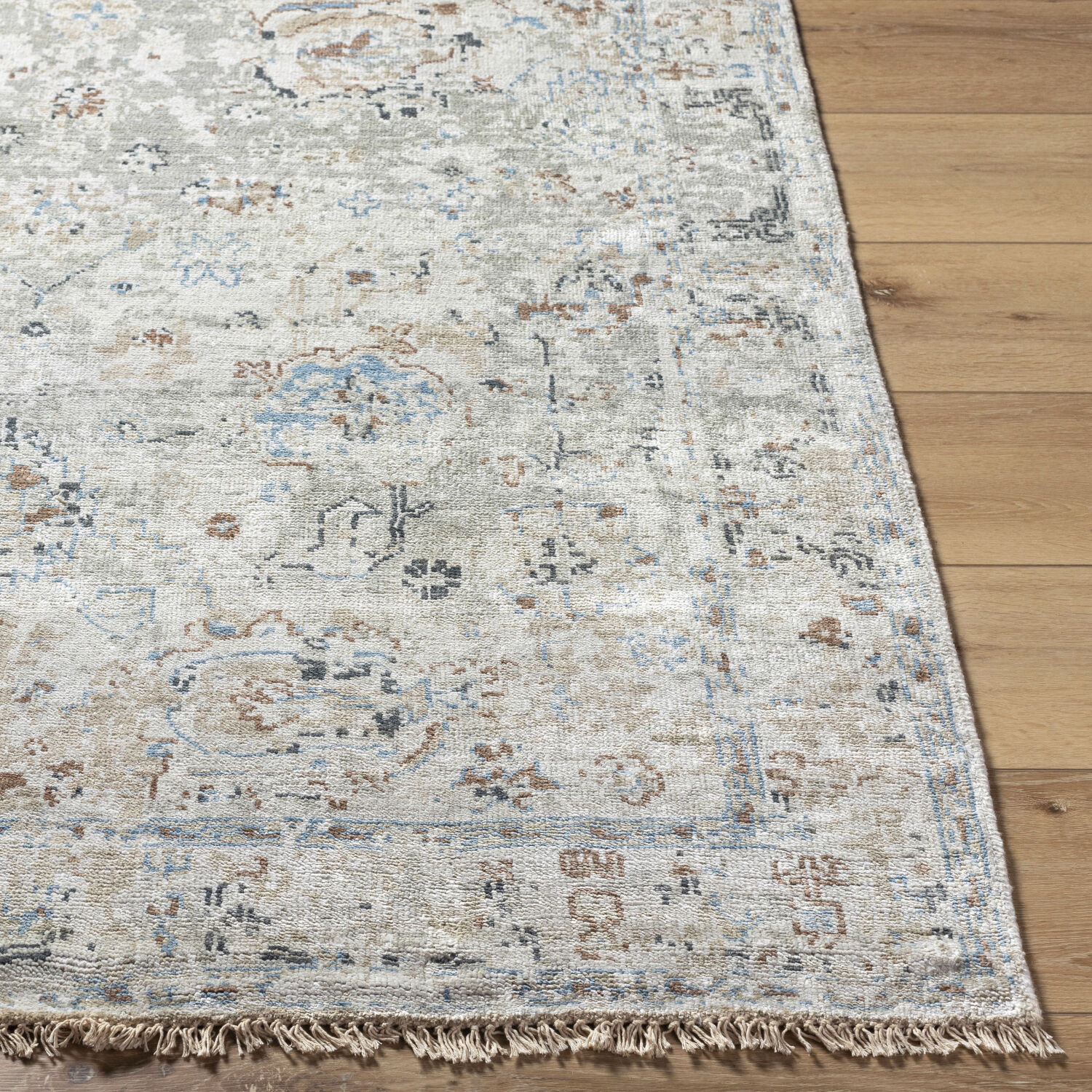 Theodora 36 X 24 inch Denim Rug, Rectangle