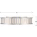 Kendal 4 Light 22.5 inch Polished Nickel Flush Ceiling Light
