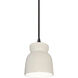 Radiance Collection 1 Light 8 inch Matte White Pendant Ceiling Light