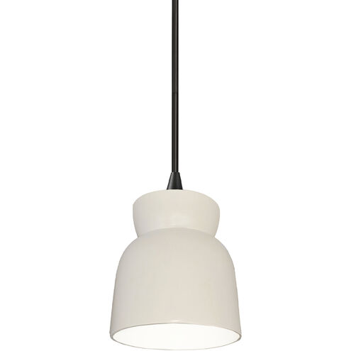 Radiance Collection 1 Light 8 inch Matte White Pendant Ceiling Light