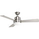 Trevina 52 inch Brushed Nickel with Silver Blades Ceiling Fan