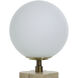 Amabel 13 inch 15 watt Travertine Beige Table Lamp Portable Light