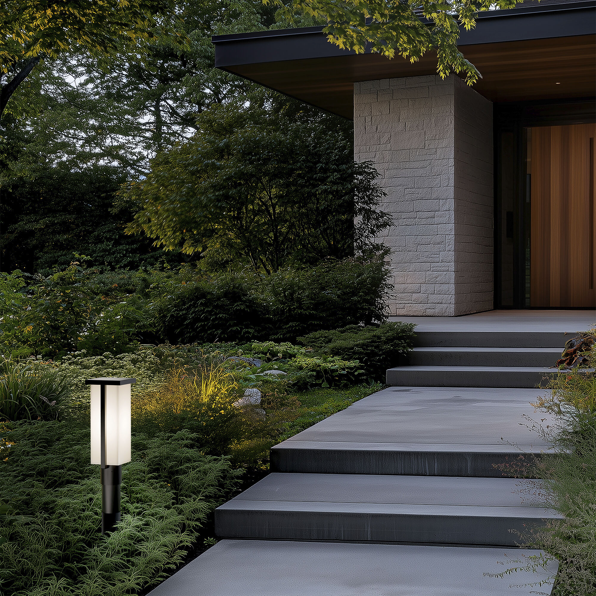 Ledge LED 16.8 inch Black Outdoor Post Lighting in 2700K
