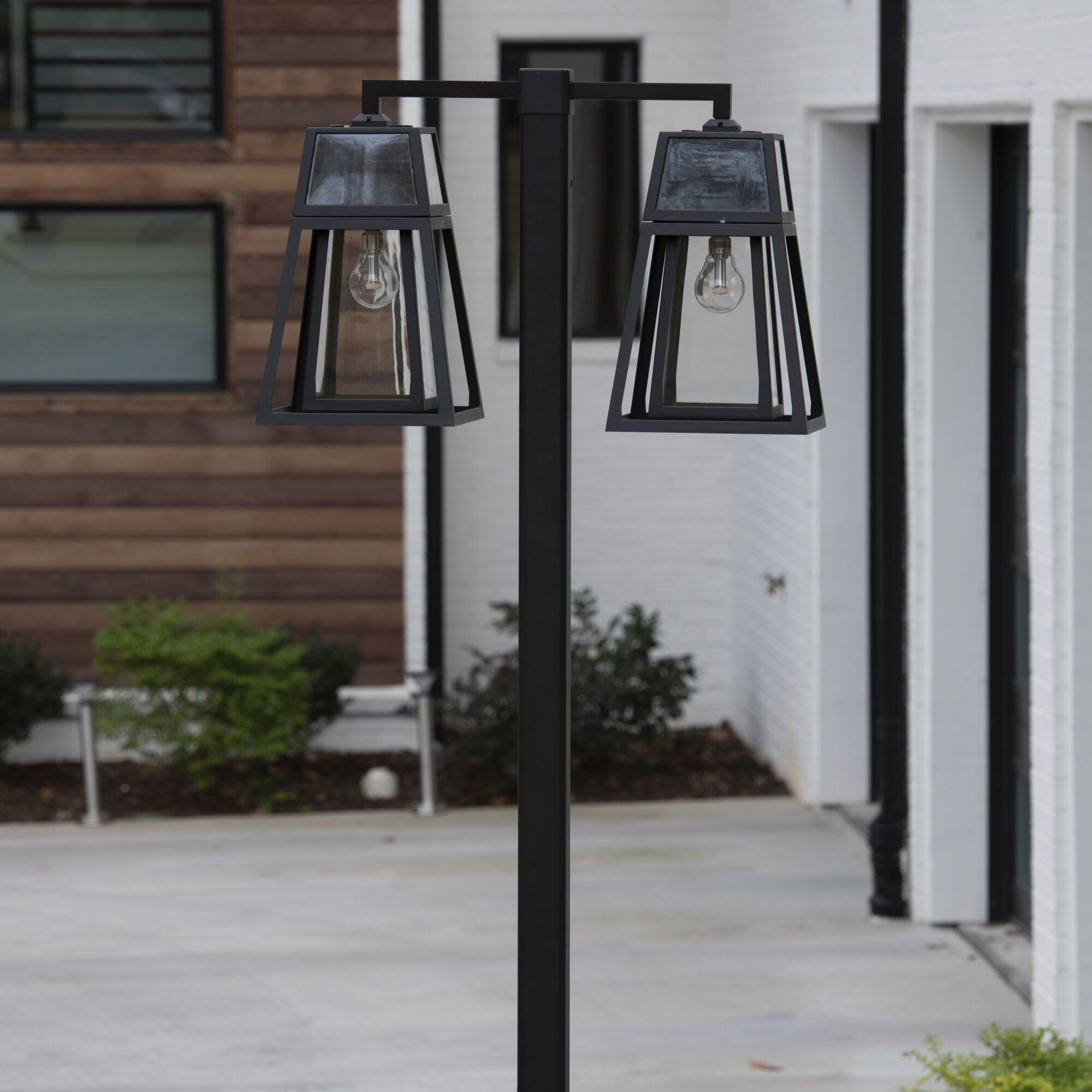 Aria 2 Light 98.38 inch Black Post Light, Solar