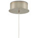 Virtu 1 Light 5.5 inch Natural/Silver Multi-Drop Pendant Ceiling Light