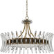 Coquette 8 Light 29.75 inch Antique Brass Chandelier Ceiling Light