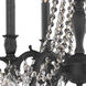 Rosalia 6 Light 23 inch Dark Bronze Dining Chandelier Ceiling Light in Clear, Royal Cut