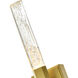 Greta LED 4.3 inch Brass Vanity Light Wall Light