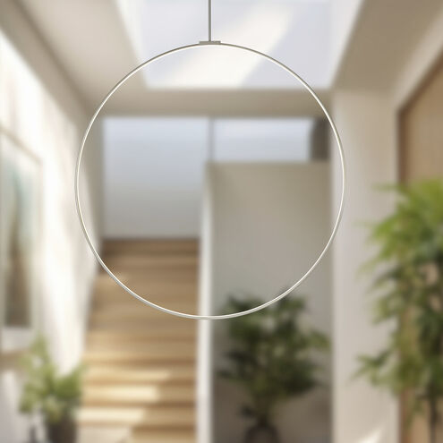 Cirque LED 48 inch Brushed Nickel Pendant Ceiling Light