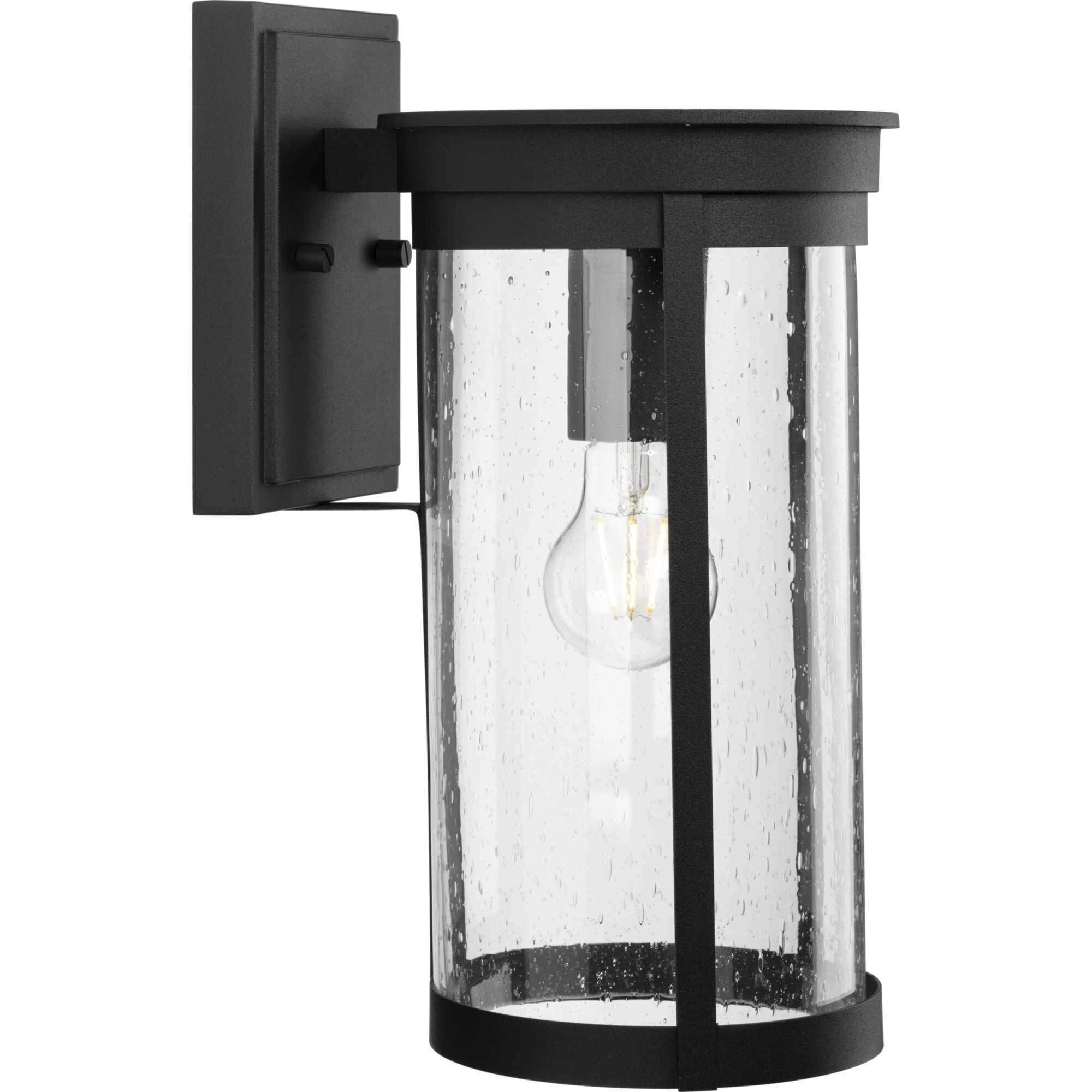 Belden 1 Light 14.37 inch Black Outdoor Wall Lantern