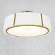 Fulton 6 Light 24 inch Antique Gold Semi Flush Ceiling Light