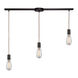 Graham Pl 3 Light 5 inch Oiled Bronze Mini Pendant Ceiling Light in Linear with Recessed Adapter, Linear