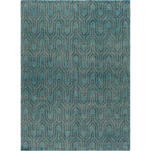 Zahra 66 X 42 inch Emerald, Black Rug