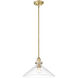 Dwyer 1 Light 15 inch Antique Brass Pendant Ceiling Light