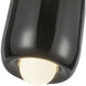 Hayden LED 7 inch Glossy Black Pendant Ceiling Light