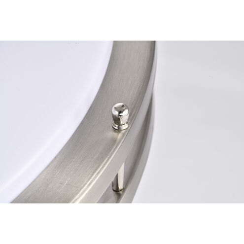 Glamour LED 24 inch Brushed Nickel Flush Mount Ceiling Light
