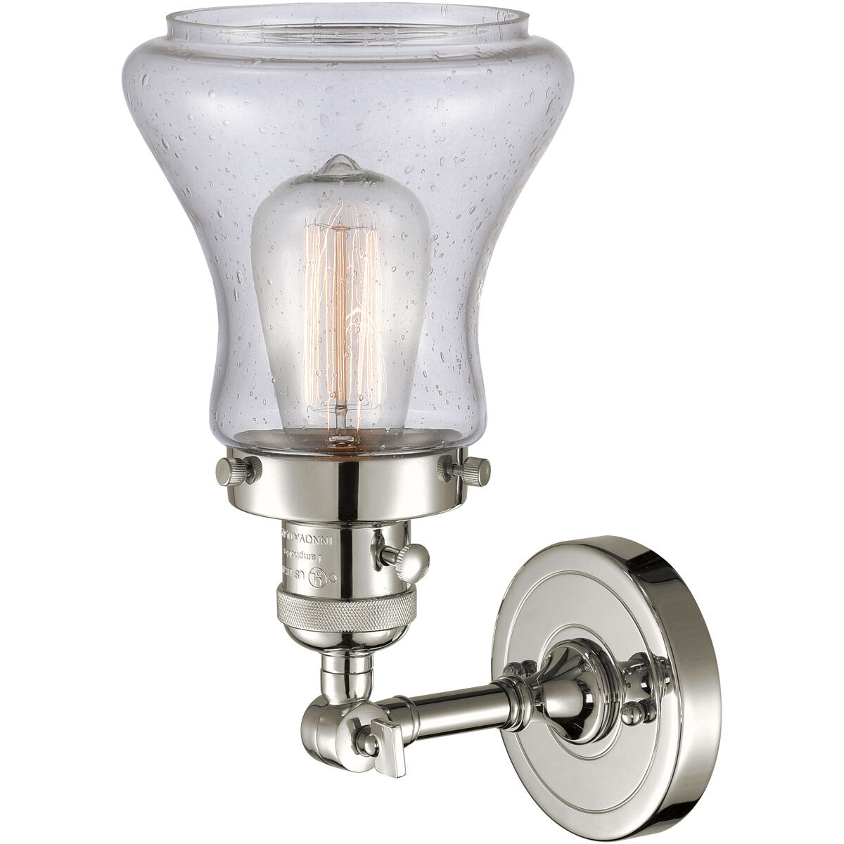 Franklin Restoration Bellmont LED 7 inch Polished Nickel Sconce Wall Light, Franklin Restoration