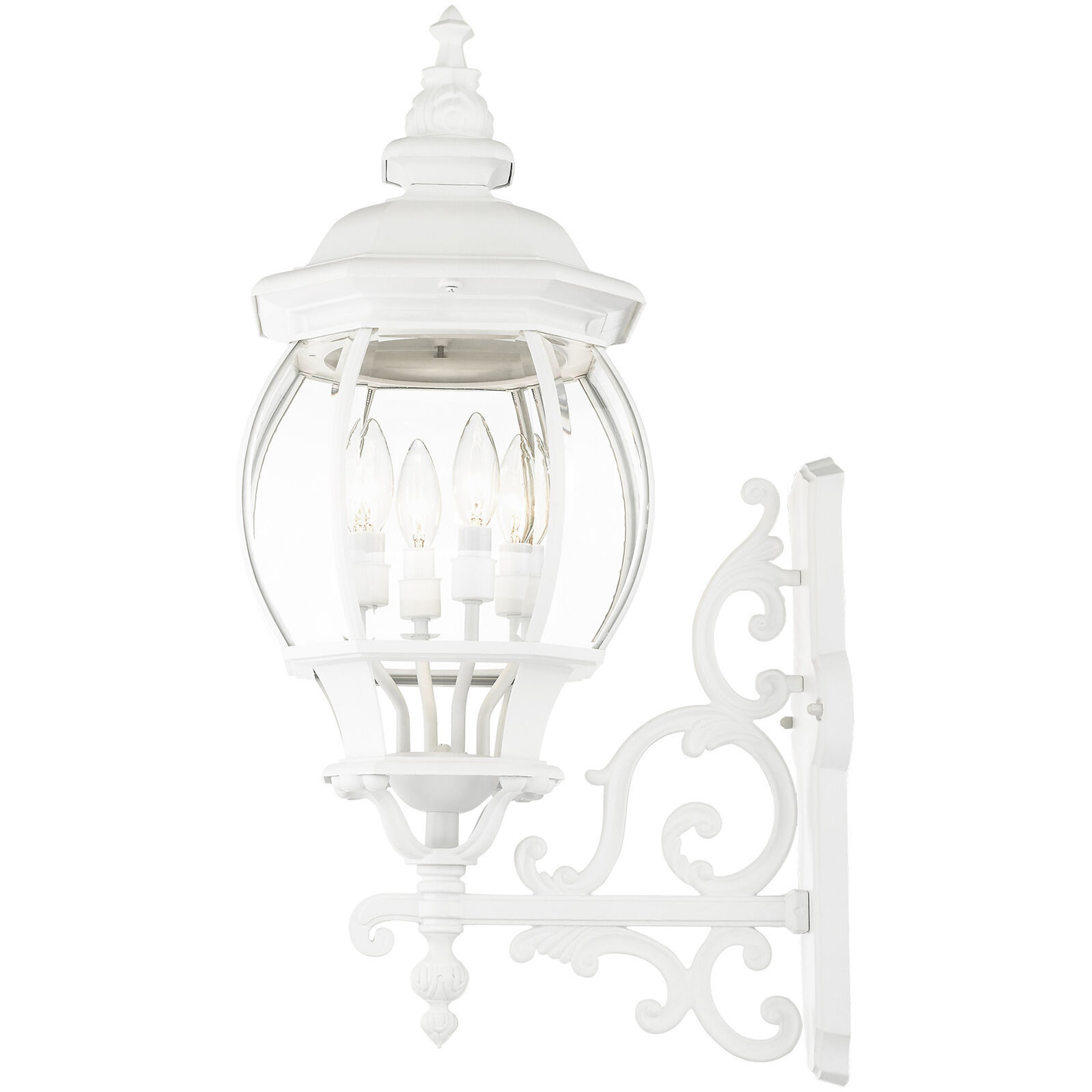 Frontenac 4 Light 29 inch Textured White Outdoor  Wall Lantern