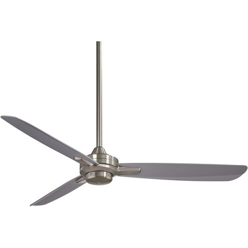 Rudolph 52 inch Brushed Nickel/Silver with Silver Blades Ceiling Fan