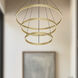Cerchio LED 31.5 inch Brushed Gold Chandelier Ceiling Light