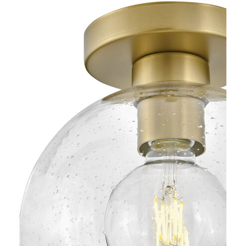 Rumi LED 9 inch Lacquered Brass Foyer Light Ceiling Light, Flush Mount