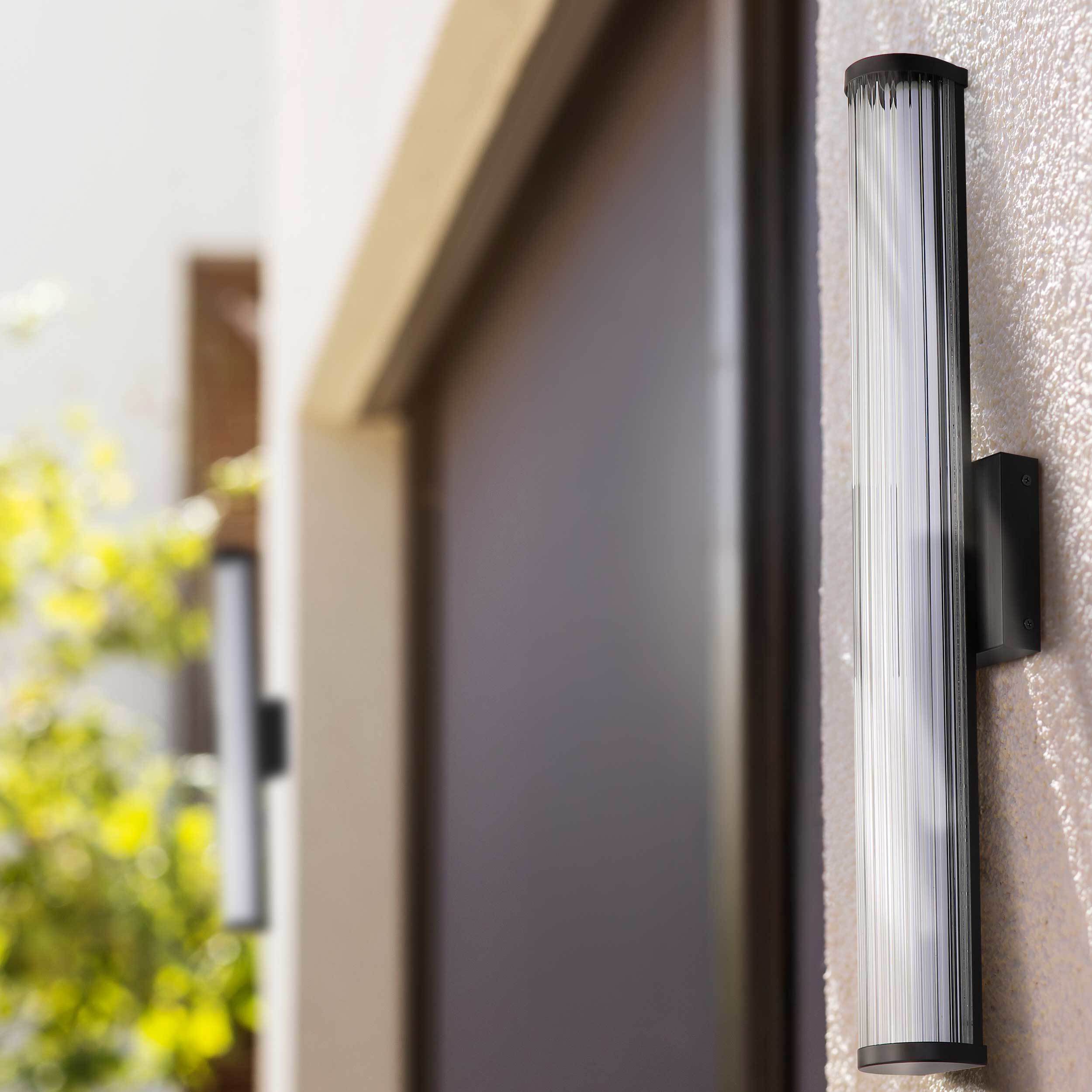 Rodara LED 16.5 inch Matte Black Outdoor Wall